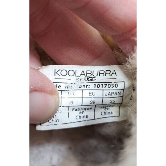 Ugg Boots Womens Sz 8 Koolaburra Brown Suede Shearling Classic Tall F16019E - Picture 10 of 11